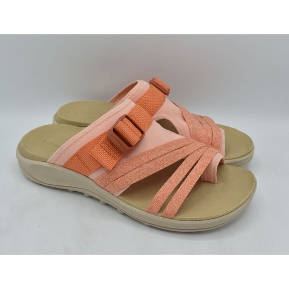 Merrell Womens Size 11 District 4 Peach Slip On Slide Sandals Shoes - Picture 4 of 12